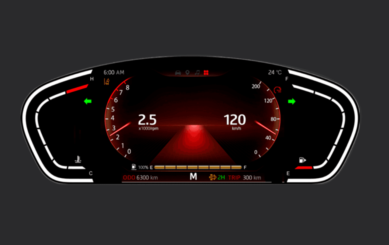 LCD приборная 

панель